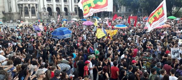 Manifestação contra a ditadura militar no Rio de Janeiro. Manifestação contra a ditadura militar no Rio de Janeiro. - Sputnik Brasil