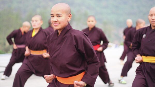 Alunos de Kung Fu da Ordem Drukpa, no Tibet (imagem referencial) - Sputnik Brasil