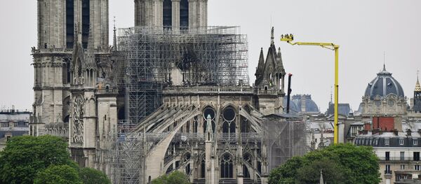 Catedral de Notre-Dame após incêndio. - Sputnik Brasil