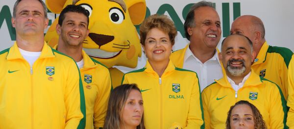 Presidenta Dilma Rousseff durante comemoração do Dia Olímpico - Sputnik Brasil