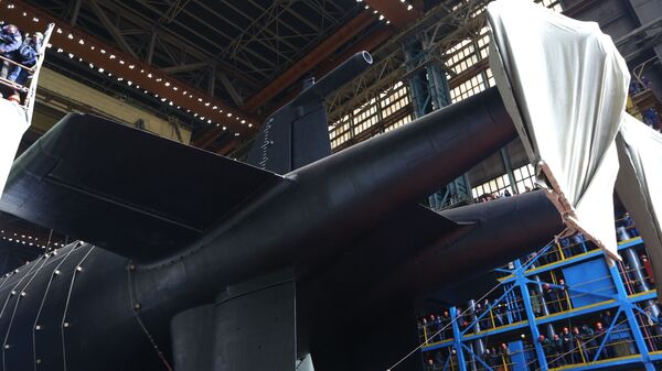 Submarino russo Belgorod, lançado à água em 23 de abril de 2019 ano - Sputnik Brasil