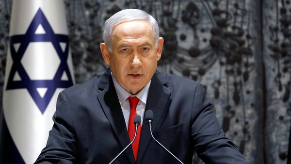 Premiê israelense Benjamin Netanyahu na residência presidencial em Jerusalém, 17 de abril de 2019 - Sputnik Brasil