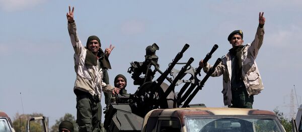 Soldados do Exército Nacional da Líbia (LNA) liderado por Khalifa Haftar - Sputnik Brasil