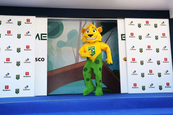 Mascote do Time Brasil, a onça-pintada Ginga - Sputnik Brasil