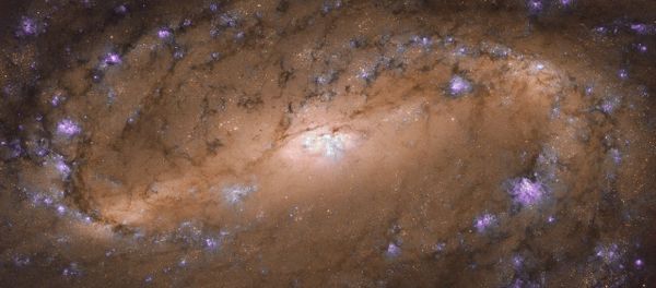 Galáxia espiral tirada pelo telescópio Hubble Galáxia espiral tirada pelo telescópio Hubble - Sputnik Brasil