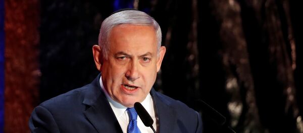 Primeiro-ministro de Israel Benjamin Netanyahu durante discurso em Jerusalém, Israel, 1 de maio de 2019 Primeiro-ministro de Israel Benjamin Netanyahu durante discurso em Jerusalém, Israel, 1 de maio de 2019 - Sputnik Brasil