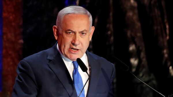 Primeiro-ministro de Israel Benjamin Netanyahu durante discurso em Jerusalém, Israel, 1 de maio de 2019 - Sputnik Brasil