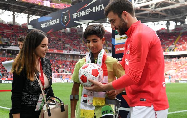 Qassem Qadim no estádio Otkrytie Arena em Moscou - Sputnik Brasil