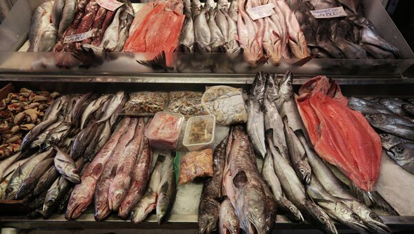 Mercado de peixes em Santiago, Chile (imagem referencial) - Sputnik Brasil