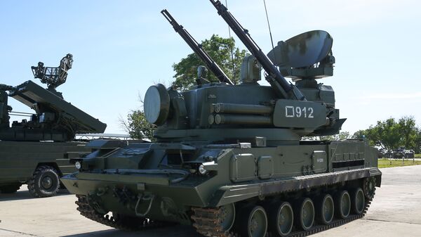 Sistema de defesa antiaérea autopropulsada Tunguska nas competições militares Céu Limpo 2019 - Sputnik Brasil