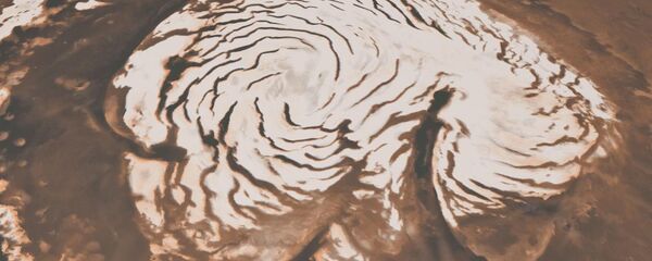 Calota de gelo polar de Marte Calota de gelo polar de Marte - Sputnik Brasil