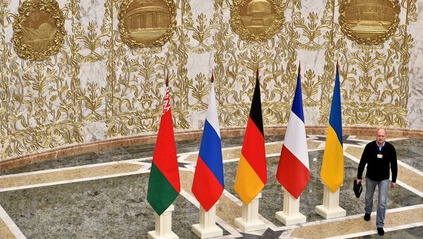 Bandeiras da Bielorrússia, Rússia, Alemanha, França e Ucrânia - Sputnik Brasil