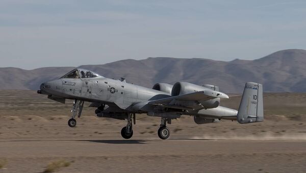 Avião A-10 Thunderbolt II participando dos exercícios militares da Força Aérea da Guarda Nacional dos EUA - Sputnik Brasil