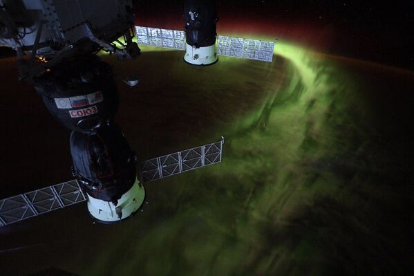 Astronauta da NASA mostra aurora boreal a partir do espaço
 - Sputnik Brasil