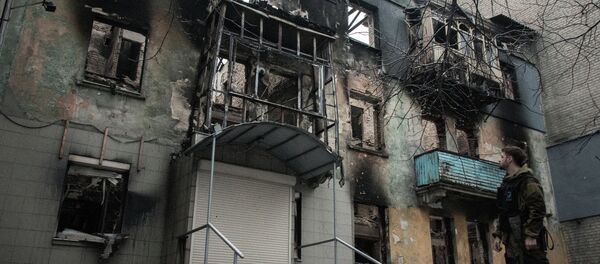 Edifício na região de Donbass - Sputnik Brasil