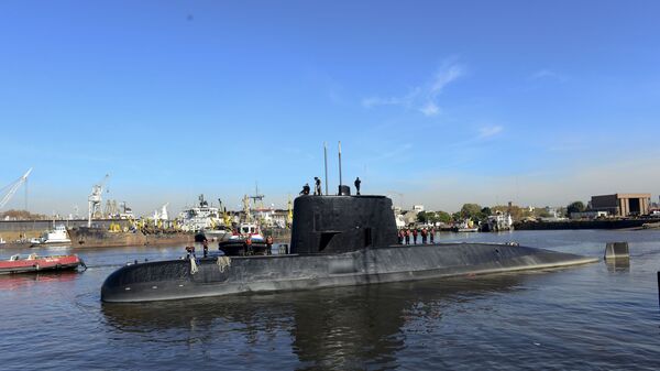 Submarino ARA San Juan, foto da Marinha da Argentina - Sputnik Brasil