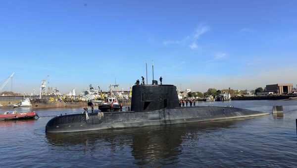 Submarino ARA San Juan, foto da Marinha da Argentina - Sputnik Brasil