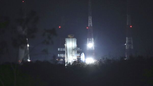 Lançamento da missão lunar indiana Chandrayaan-2, 15 de julho de 2019 (imagem de arquivo) - Sputnik Brasil