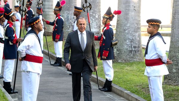 O ministro das relações exteriores russo Sergei Lavrov durante cúpula dos chanceleres do BRICS no Rio de Janeiro - Sputnik Brasil