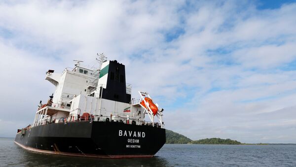 Navio iraniano Bavand é visto perto do porto de Paranaguá, Brasil, 18 de julho de 2019 - Sputnik Brasil