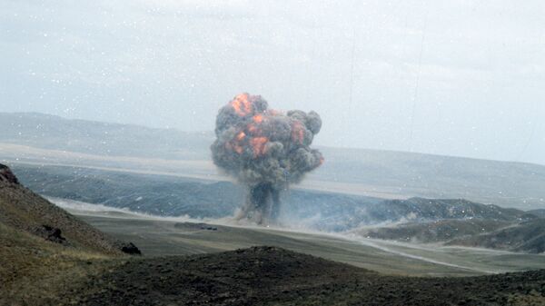 Destruição de mísseis de curto alcance no âmbito do Tratado INF com os EUA (foto de arquivo) - Sputnik Brasil