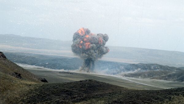 Destruição de mísseis de curto alcance no âmbito do Tratado INF com os EUA (foto de arquivo) - Sputnik Brasil