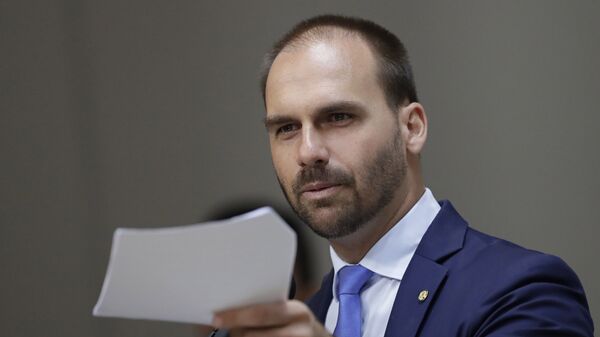 Eduardo Bolsonaro em 14 de agosto de 2019. - Sputnik Brasil