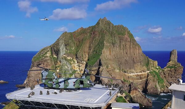 Coreia do Sul realiza exercícios nas ilhas disputadas com Japão provocando protesto de Tóquio - Sputnik Brasil