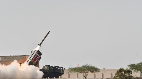 Paquistão lança com sucesso míssil balístico de curto alcance Nasr (imagem de arquivo) - Sputnik Brasil