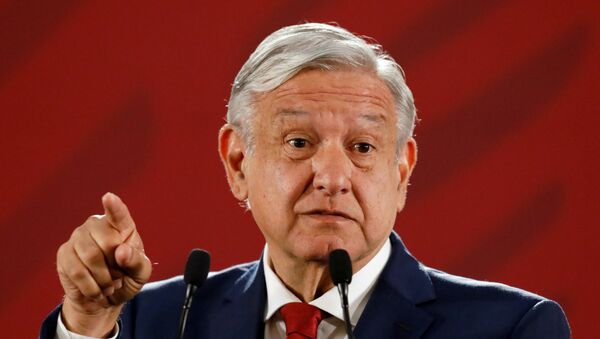 O presidente do México, Andrés Manuel López Obrador. - Sputnik Brasil