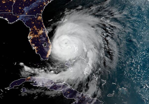 Imagem de satélite mostra tempestade tropical Dorian, Bahamas, 3 de setembro de 2019 - Sputnik Brasil