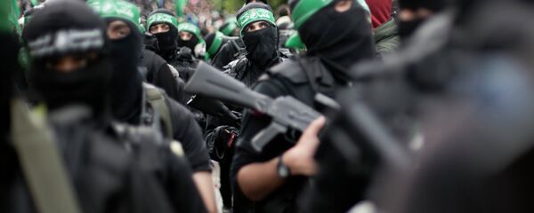 Militantes do Hamas em Gaza - Sputnik Brasil