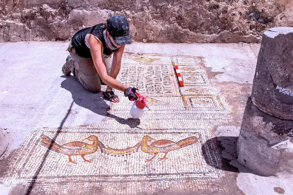 Achado em Israel antigo mosaico retratador de um dos milagres de Jesus Cristo (FOTO) Achado em Israel antigo mosaico retratador de um dos milagres de Jesus Cristo (FOTO) - Sputnik Brasil