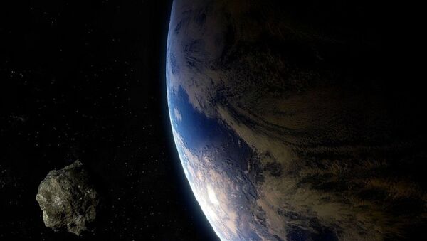Um asteroide perto da Terra (imagem ilustrativa) - Sputnik Brasil