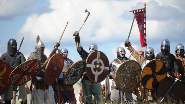 Vikings no festival anual de Clubes de História da Rússia, celebrado na região de Serpukhov (foto de arquivo) - Sputnik Brasil