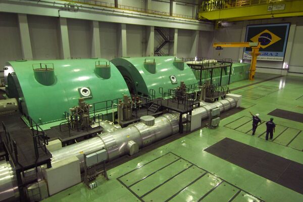 Turbinas da usina nuclear Angra 2, em Angra dos Reis (RJ) (foto de arquivo) - Sputnik Brasil