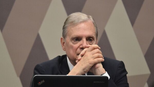 O senador Tasso Jereissati (PSDB-CE), relator da PEC 06/2019, da reforma da Previdência, durante reunião na Comissão de Constituição e Justiça (CCJ), no Senado Federal em Brasília, em 1º de outubro de 2019.  - Sputnik Brasil