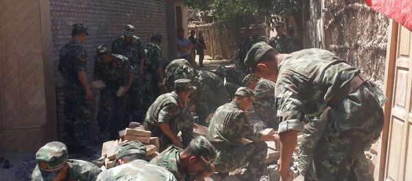 Terremoto em Xinjiang, na China. - Sputnik Brasil