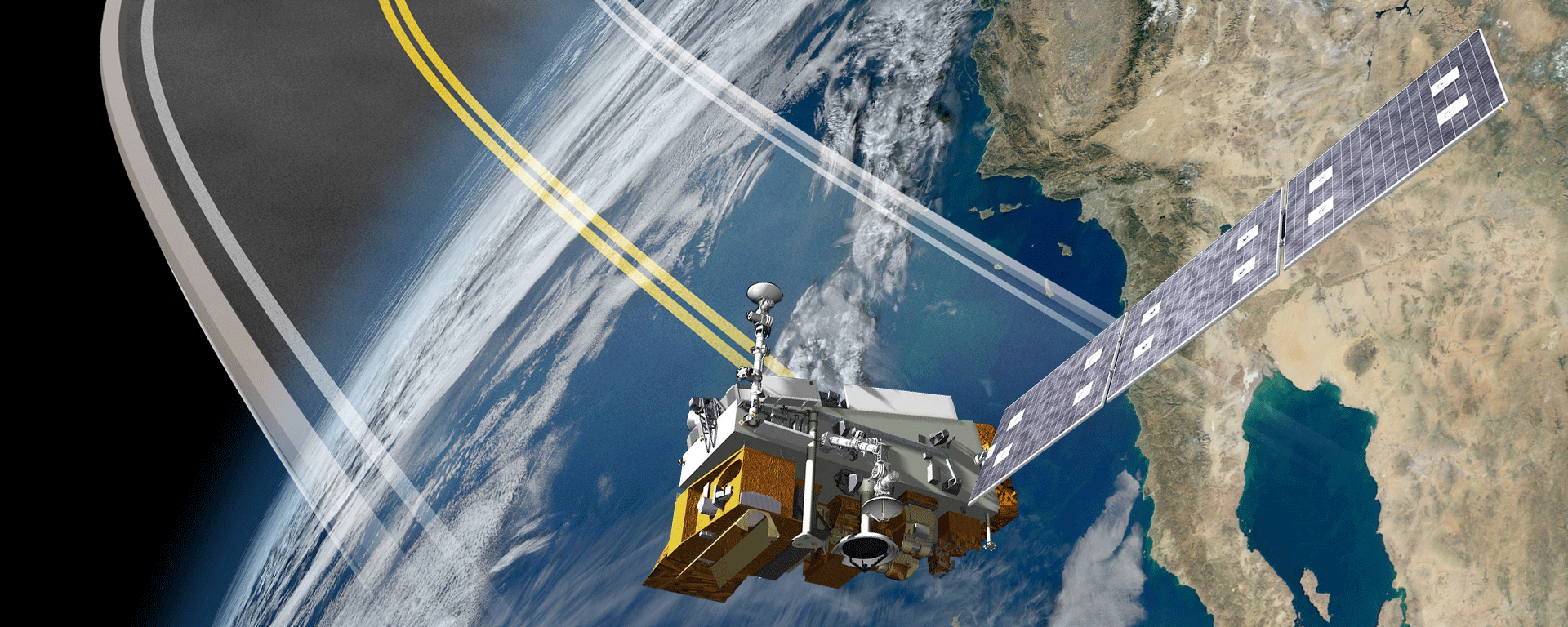 O empuxe de uma metralhadora cinética poderia retirar o satélite de sua trajetória (imagem ilustrativa) - Sputnik Brasil, 1920, 30.07.2022