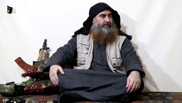 Líder do Daesh, Abu Bakr al-Baghdadi, em 29 de abril de 2019 - Sputnik Brasil