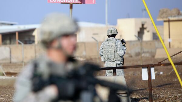 Soldados norte-americanos na base militar Taji, que recebe tropas iraquianas e norte-americanas, e está localizado ao norte da capital Bagdá (imagem de arquivo) - Sputnik Brasil