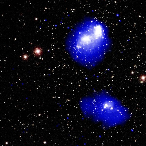 Rara colisão entre quatro aglomerados de galáxias - Sputnik Brasil