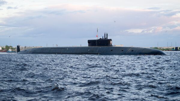 Submarino Nuclear Knyaz Vladimir na região de Severodvinsk, em junho de 2019 - Sputnik Brasil