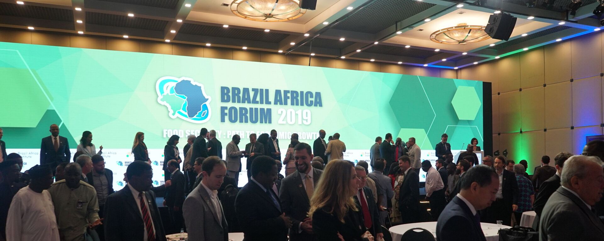 Participantes do Fórum Brasil-África 2019, no hotel Sheraton WTC, em São Paulo (SP) - Sputnik Brasil, 1920, 14.10.2024