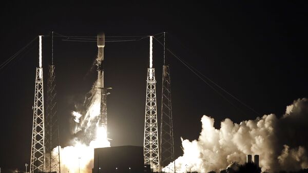 Lançamento de satélite da SpaceX (foto de arquivo) - Sputnik Brasil