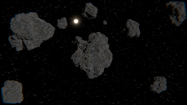 Asteroides no espaço (imagem ilustrativa) - Sputnik Brasil