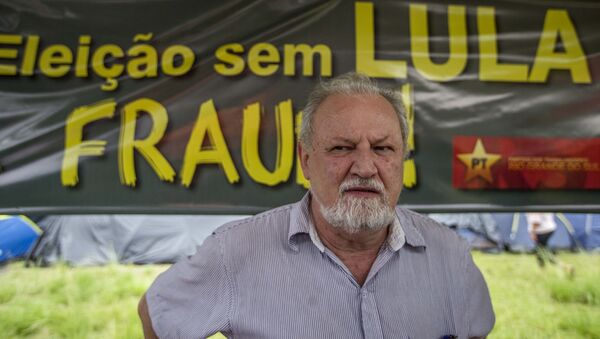Coordenador do MST, João Pedro Stédile, durante o julgamento do ex-presidente Lula - Sputnik Brasil