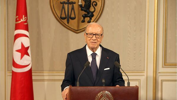 Beji Caidi Essebsi, presidente da Tunísia. - Sputnik Brasil