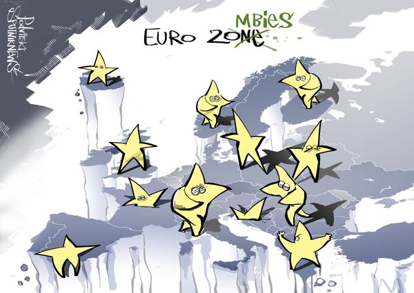 Marine Le Pen chamou a União Europeia de uma zona de zombies. Marine Le Pen chamou a União Europeia de uma zona de zombies. - Sputnik Brasil