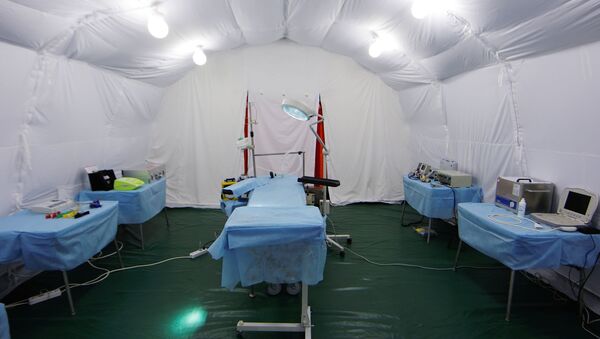 Hospital móvel do Ministério para Situações de Emergência da Rússia - Sputnik Brasil